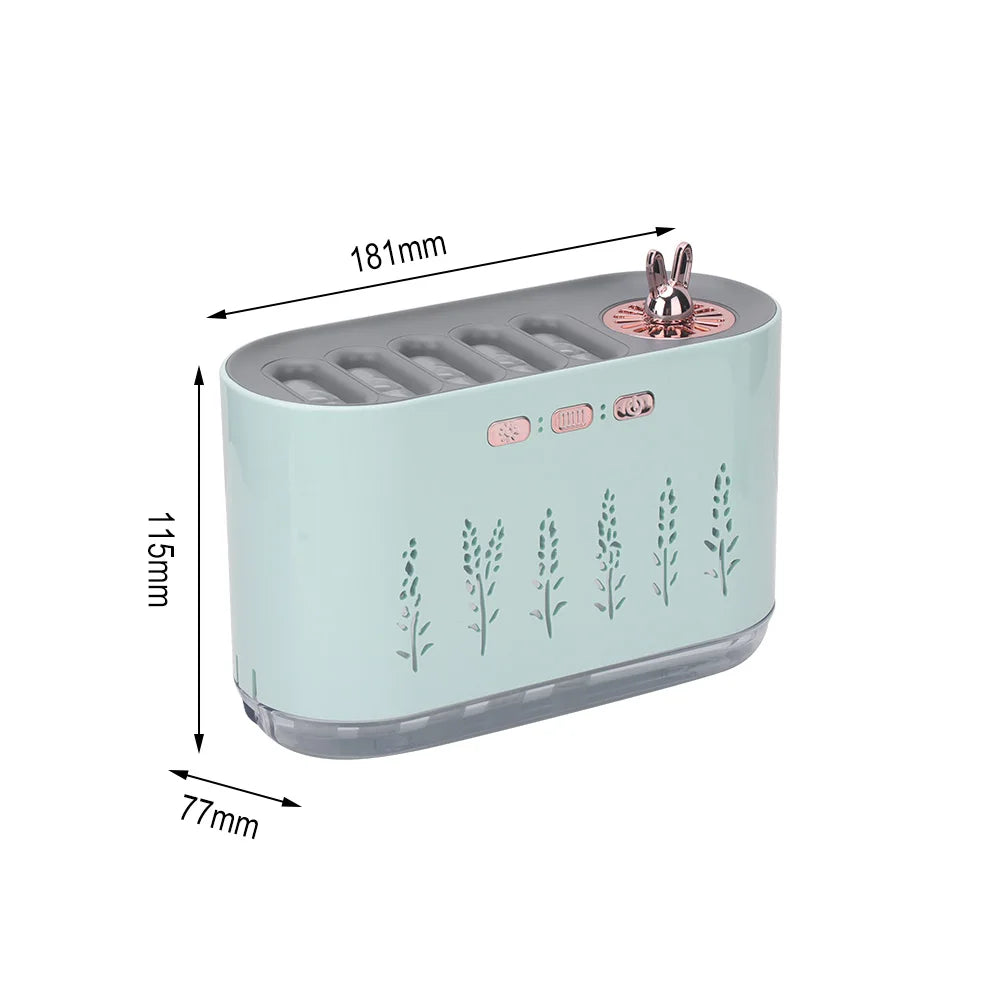 700ml USB Aroma Diffuser &amp; Humidifier — RGB LED Colorful Lights for Bedroom &amp; Home