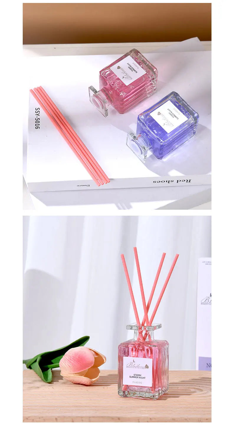 Raumduft-Diffusor-Set mit ätherischen Ölen – Lavendel, Pfirsich & Osmanthus Raumduft (50 ml)