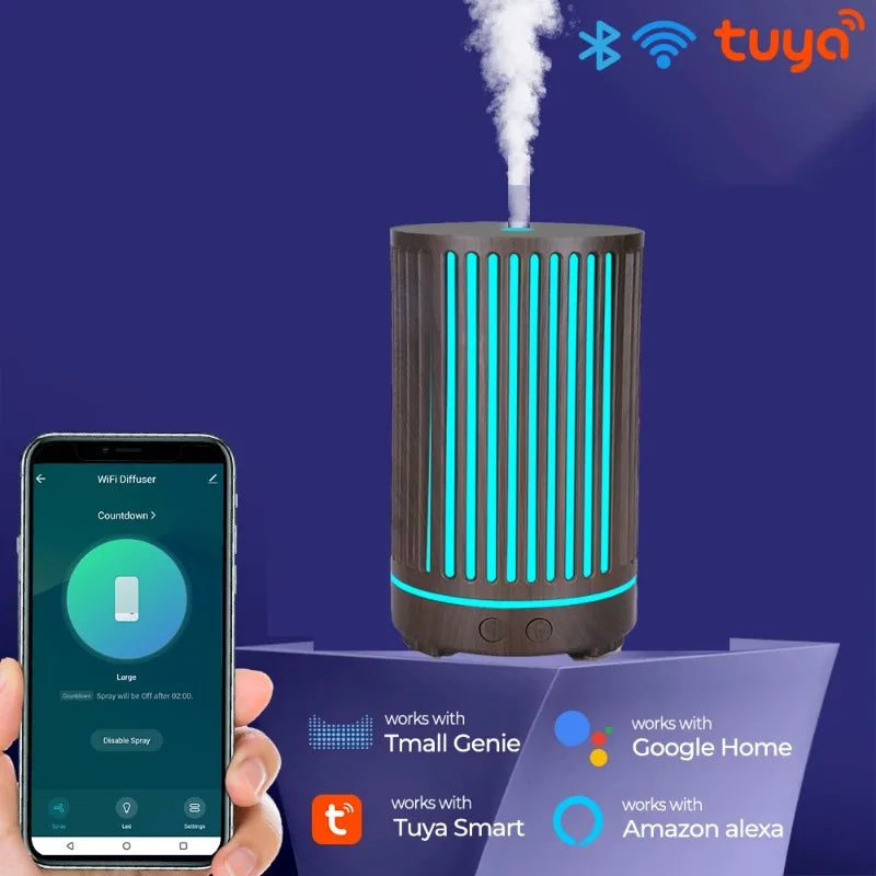 Smart WiFi Aroma Diffuser with LED — App &amp; Voice Control, Alexa &amp; Google Home Compatible