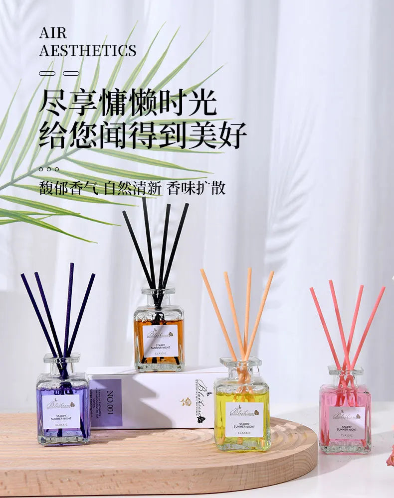 Raumduft-Diffusor-Set mit ätherischen Ölen – Lavendel, Pfirsich & Osmanthus Raumduft (50 ml)