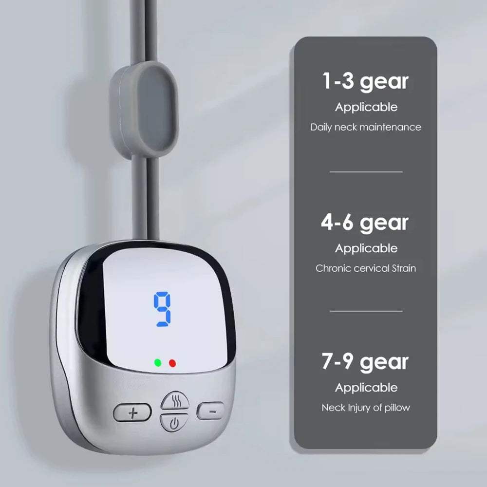 Mini Hanging Neck Massager — EMS Pulse Hot Compress, Rechargeable Cervical Pain Relief