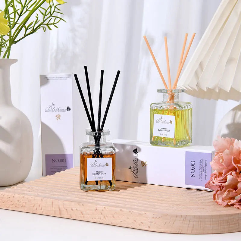 Reed Diffuser Set with Essential Oils — Lavender, Peach & Osmanthus Home Fragrance (50ml)