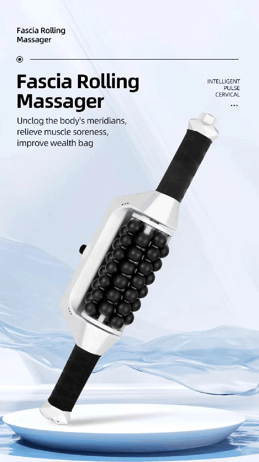 Wiederaufladbarer Anti-Cellulite-Körperroller — Hochfrequenz-Vibrations-Schlankheitsmassagegerät