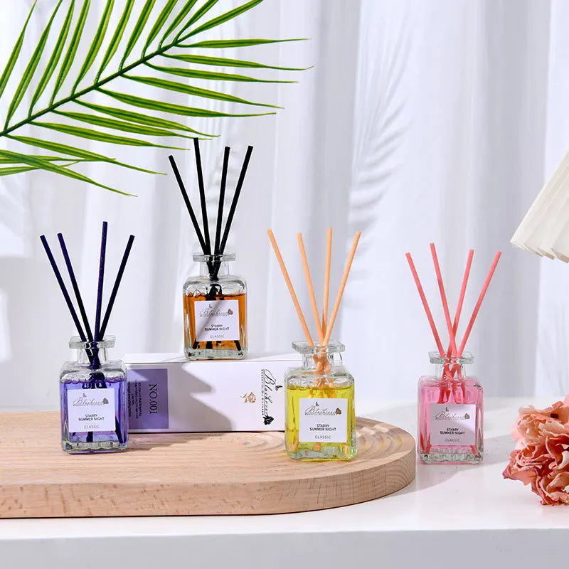 Raumduft-Diffusor-Set mit ätherischen Ölen – Lavendel, Pfirsich & Osmanthus Raumduft (50 ml)
