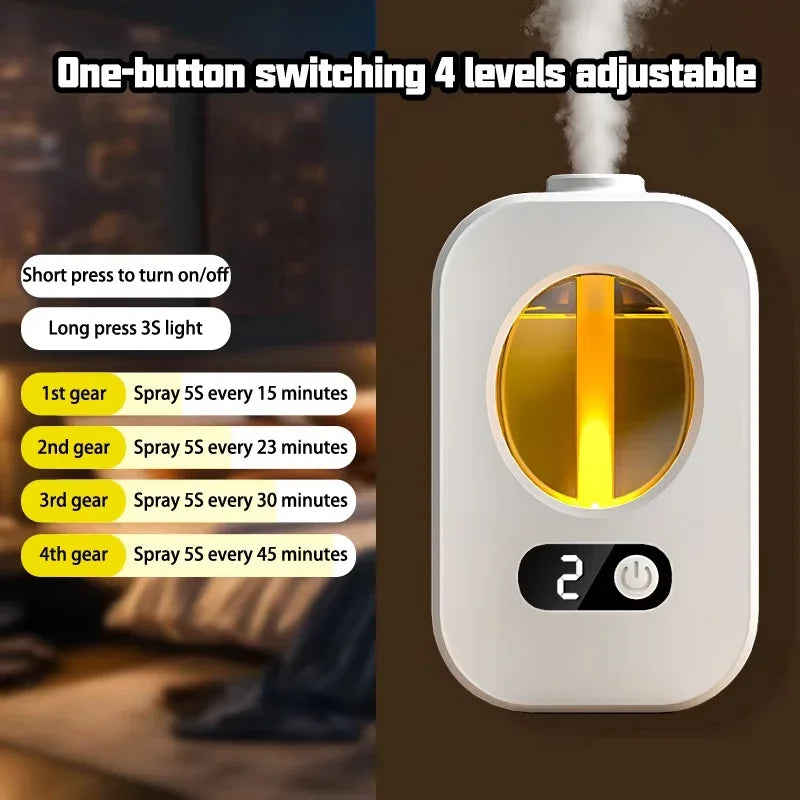 Automatischer Desktop-Aromadiffusor – USB-wiederaufladbarer Zerstäuber mit austauschbarer Duftkartusche