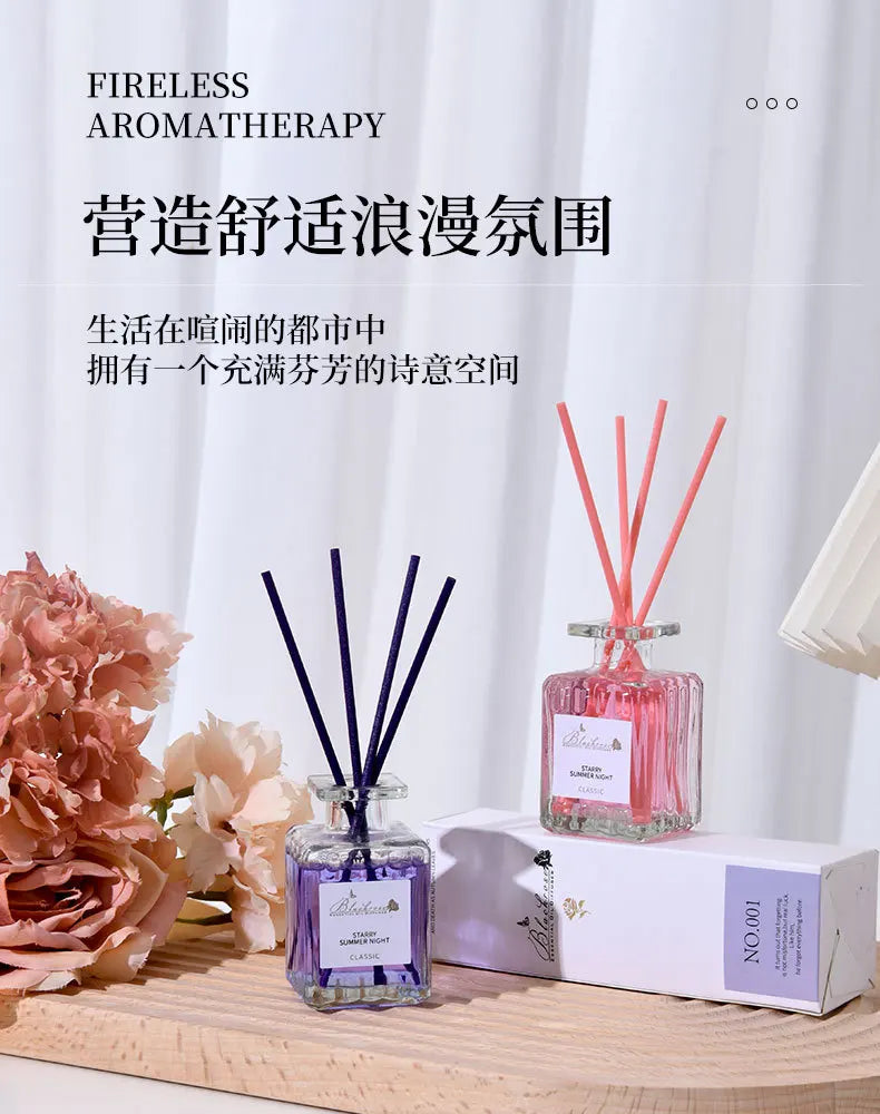 Raumduft-Diffusor-Set mit ätherischen Ölen – Lavendel, Pfirsich & Osmanthus Raumduft (50 ml)
