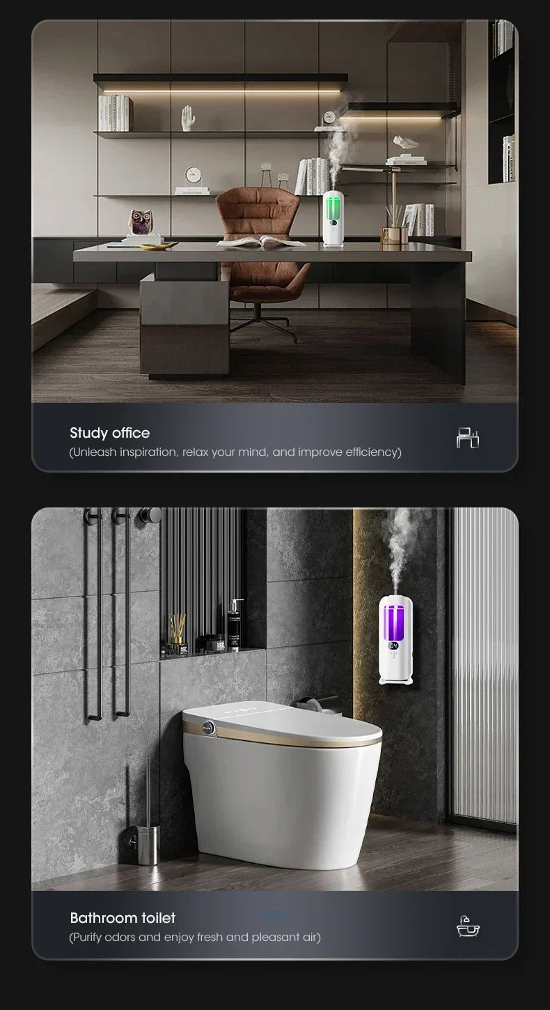 Wiederaufladbarer, tragbarer Aroma-Diffusor – 5 Modi, kabellos für Zuhause, Auto & Büro