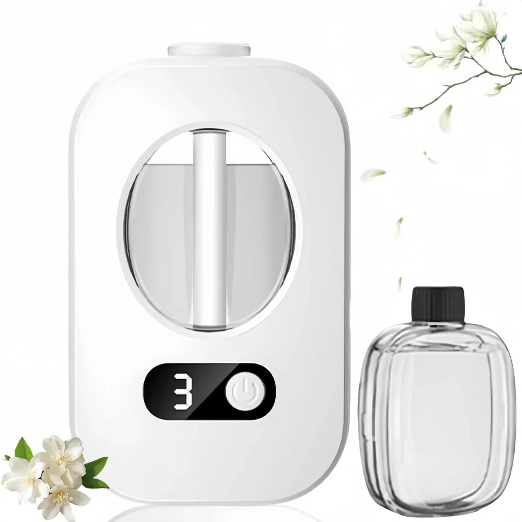 Automatischer Desktop-Aromadiffusor – USB-wiederaufladbarer Zerstäuber mit austauschbarer Duftkartusche