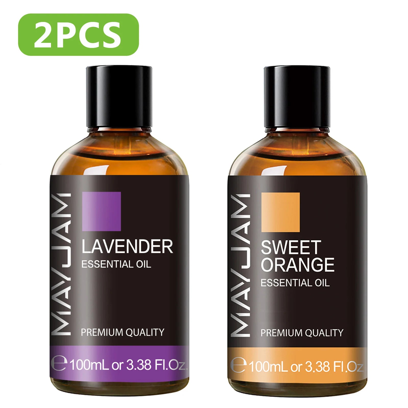 Pure Plant Essential Oil 100ml — Peppermint, Lavender, Frankincense &amp; More for Diffuser &amp; Aromatherapy