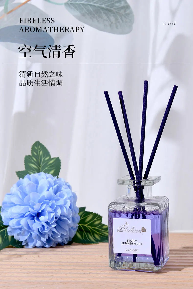 Raumduft-Diffusor-Set mit ätherischen Ölen – Lavendel, Pfirsich & Osmanthus Raumduft (50 ml)