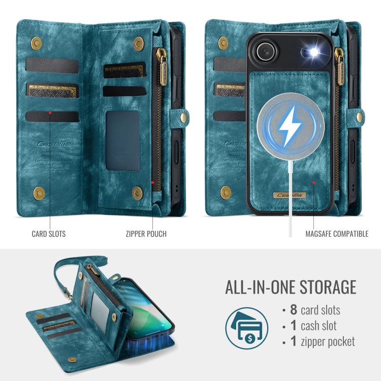 CaseMe 008 Abnehmbare Leder-Brieftaschenhülle – iPhone 16 Pro Max / Pro / Plus / Air