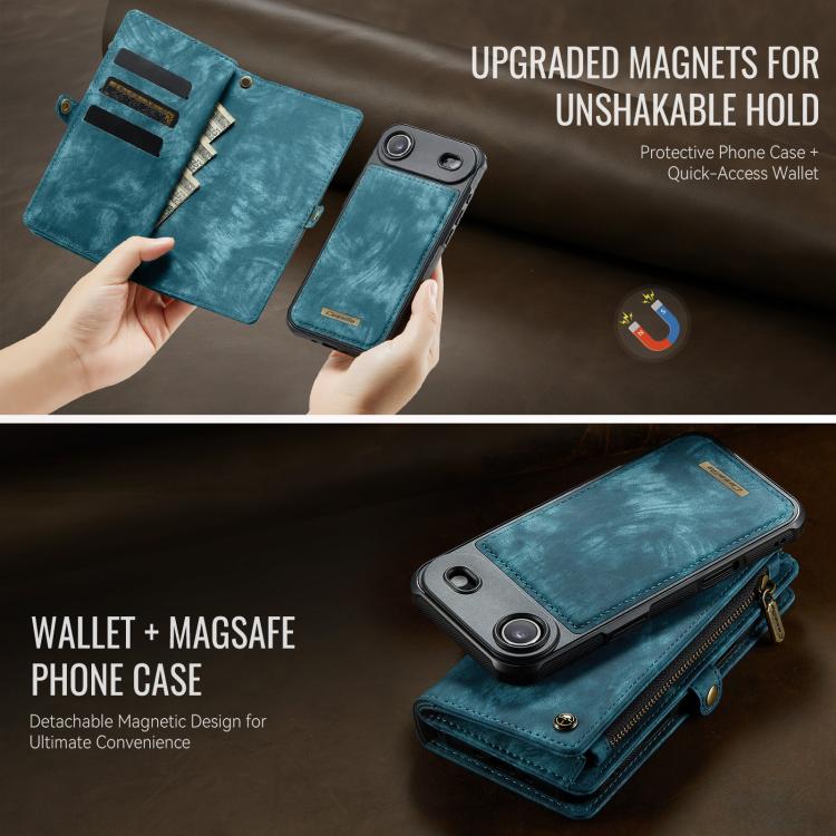 CaseMe 008 Abnehmbare Leder-Brieftaschenhülle – iPhone 16 Pro Max / Pro / Plus / Air