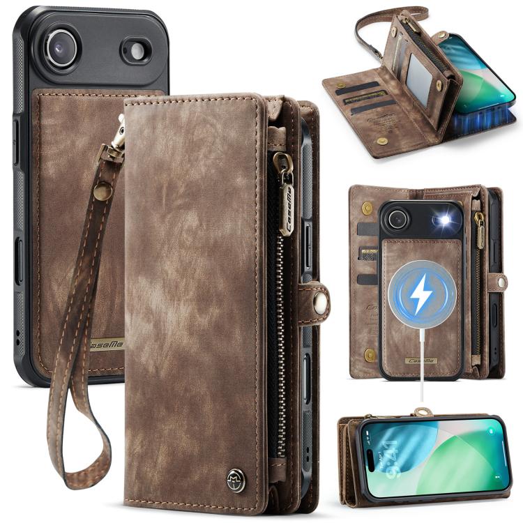 CaseMe 008 Detachable Leather Wallet Case — iPhone 16 Pro Max / Pro / Plus / Air
