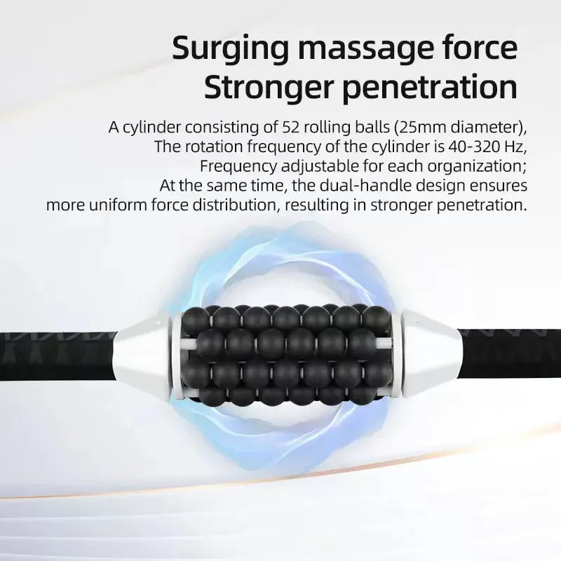 Wiederaufladbarer Anti-Cellulite-Körperroller — Hochfrequenz-Vibrations-Schlankheitsmassagegerät