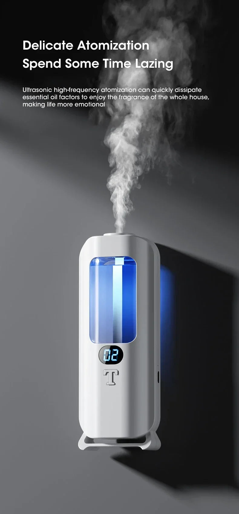 Wiederaufladbarer, tragbarer Aroma-Diffusor – 5 Modi, kabellos für Zuhause, Auto & Büro