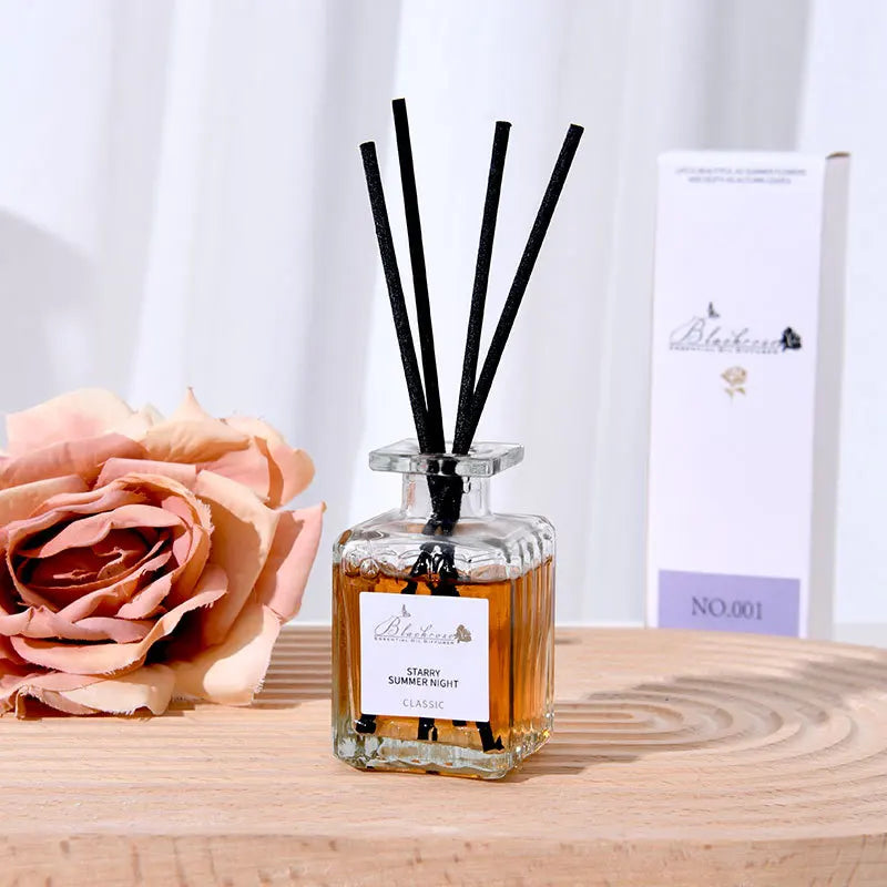 Raumduft-Diffusor-Set mit ätherischen Ölen – Lavendel, Pfirsich & Osmanthus Raumduft (50 ml)