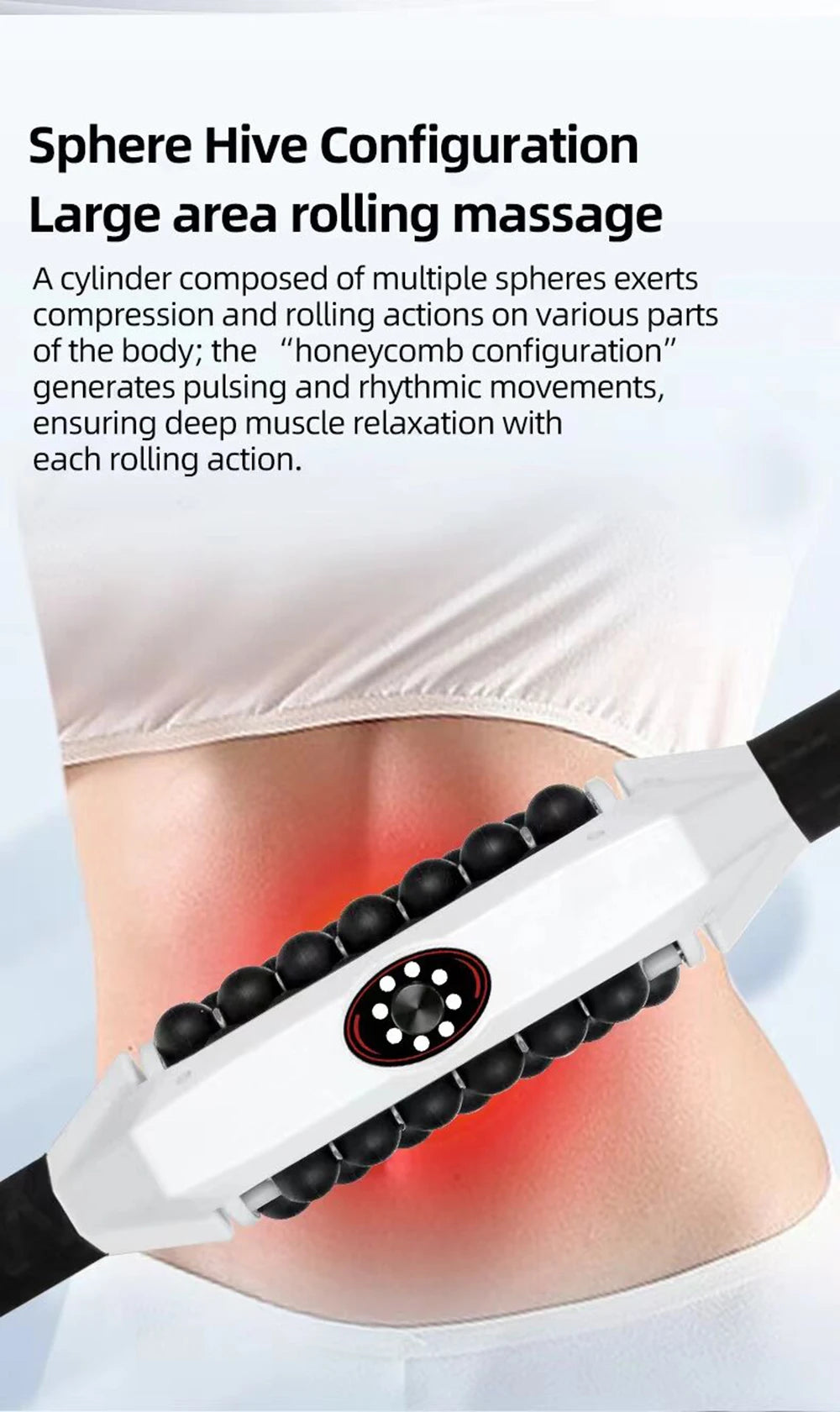 Wiederaufladbarer Anti-Cellulite-Körperroller — Hochfrequenz-Vibrations-Schlankheitsmassagegerät