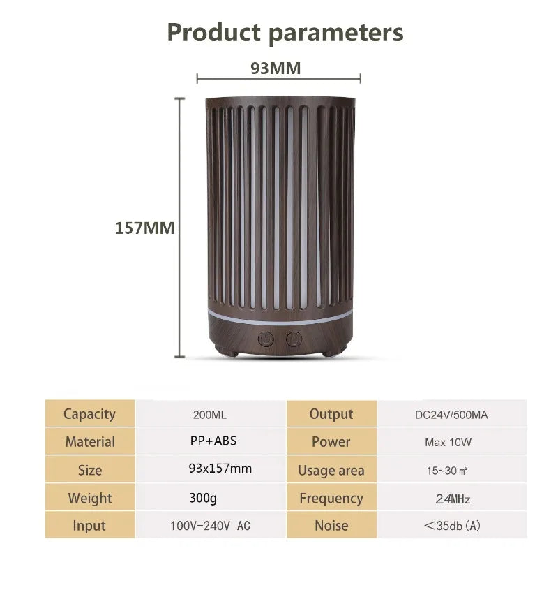 Smart WiFi Aroma Diffuser with LED — App &amp; Voice Control, Alexa &amp; Google Home Compatible