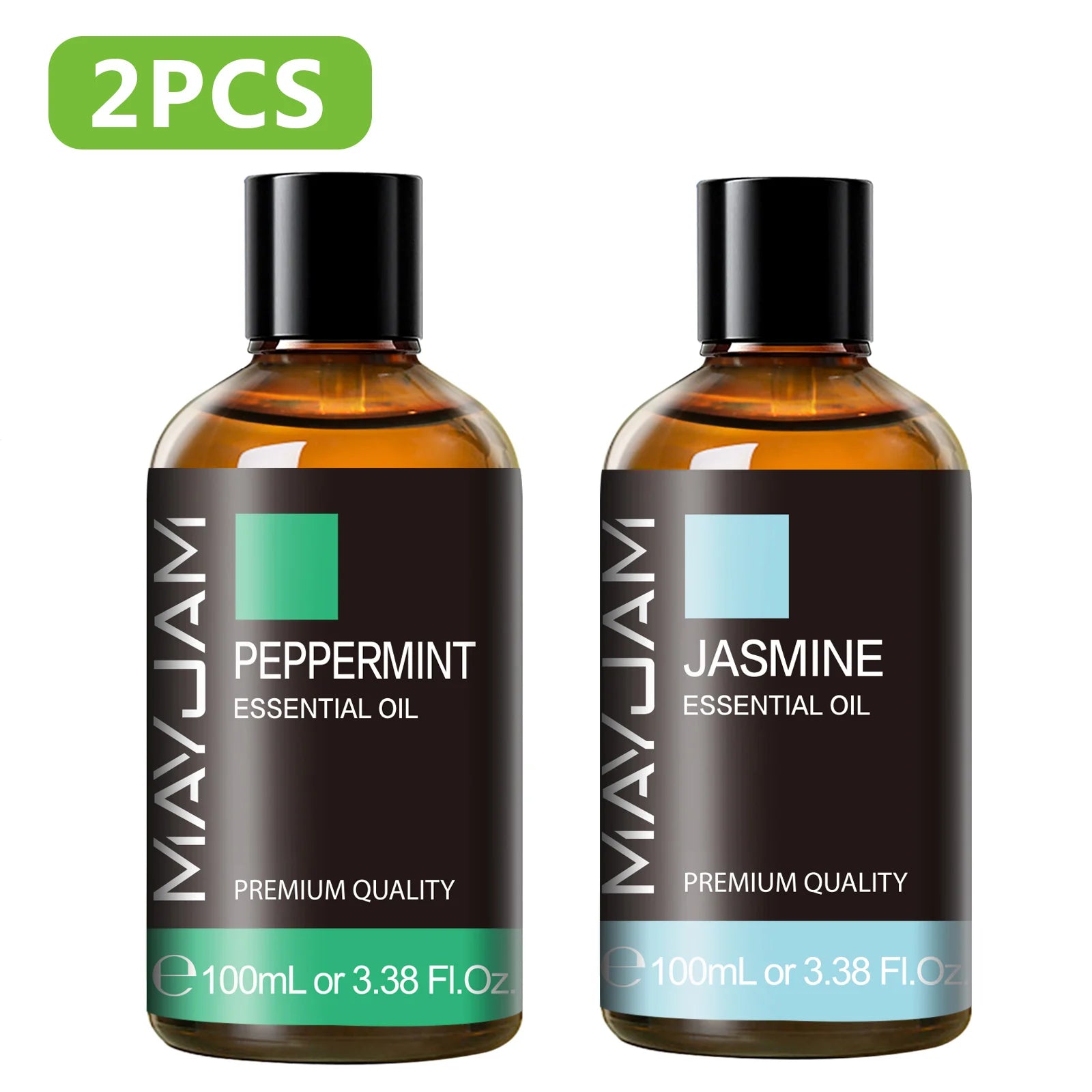 Pure Plant Essential Oil 100ml — Peppermint, Lavender, Frankincense &amp; More for Diffuser &amp; Aromatherapy
