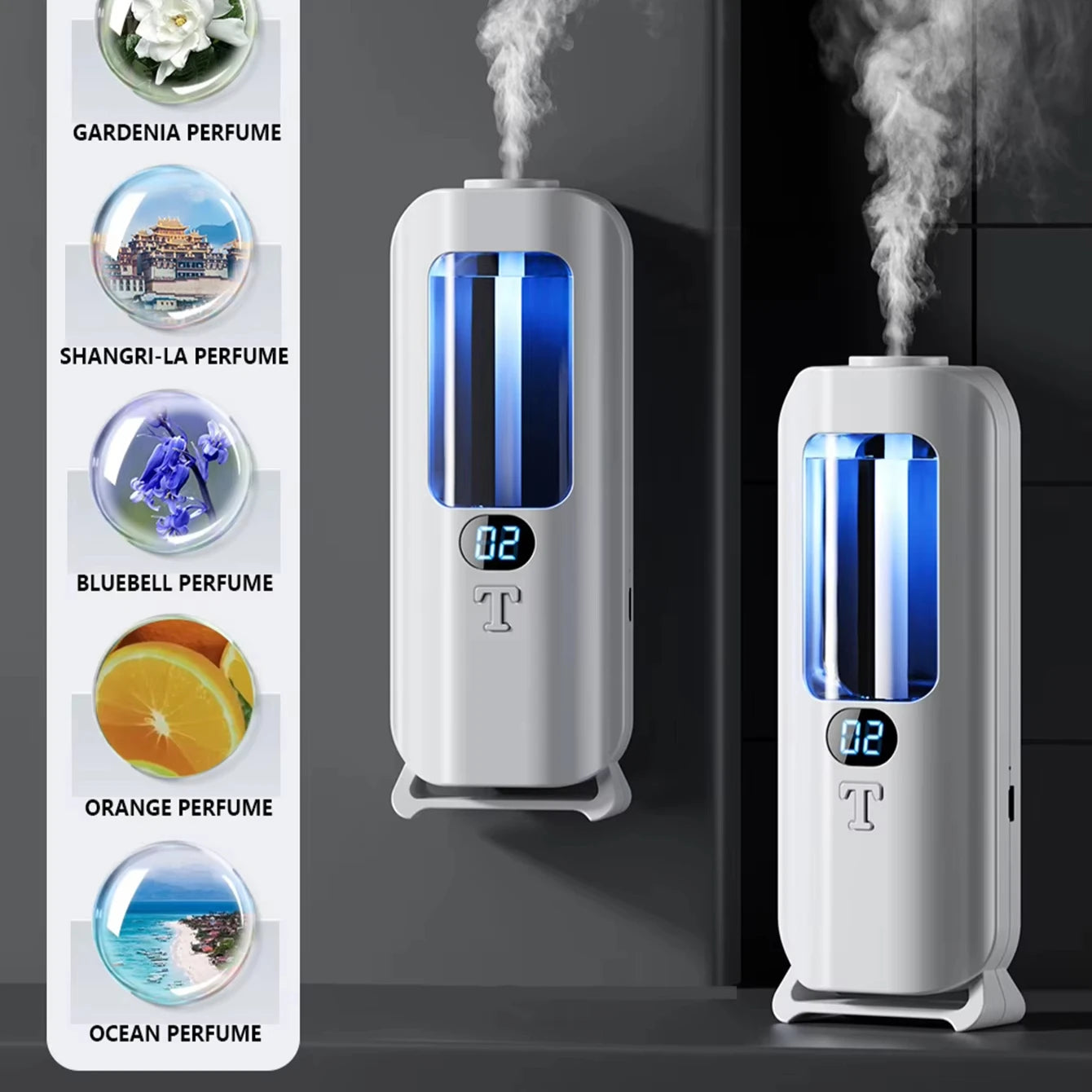 Rechargeable Portable Aroma Diffuser — 5 Modes, Cordless for Home, Car &amp; Office